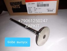 Клапан выпускной (ISBe,QSB,ISDe,ISF3.8) E-3,E-4 3802967,3940734 хагер хигер хайгер higer 6885, 6119. камаз камминз Клапан выпускной (ISBe,QSB,ISDe,ISF3.8) E-3,E-4 3802967,3940734 хагер хигер хайгер higer 6885, 6119. камаз камминз