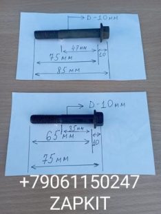 Болт корзины сцепления болт крепления корзины сцепления к маховику на автобусы Хайгер Хагер Higer , М10 мм L-65мм, L- 75мм