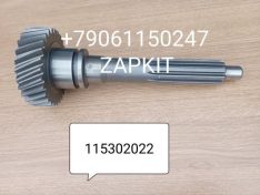 115302022 Вал первичный, первичный вал 28 зубьев , зубьев под синхрон -18 , диаметр шлицов вала-44мм , S6-90 S6-150 S6-160 Голден драгон 6129, GOLDEN DRAGON XML6129