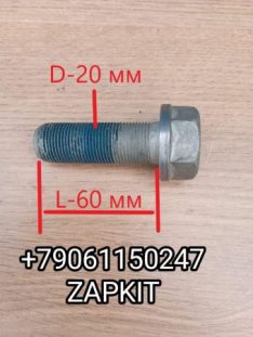 Болт супорта переднего болт крепления суппорта Хайгер Хагер Higer 6129 6119 6128 6122 L общ-77 мм D-20 мм шаг резьбы 1.5 болт суппорта переднего